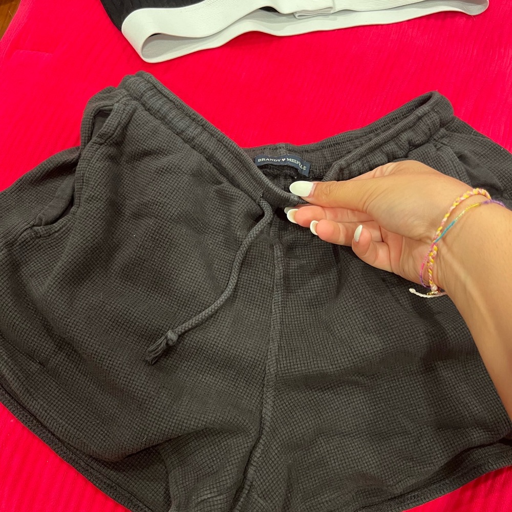 Brandy Melville Charcoal High Waist Shorts